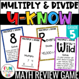 Multiply & Divide Whole Numbers Review Game | 5th Grade Ma