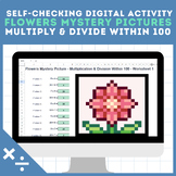 Multiply & Divide Within 100 Pixel Art Digital Self Checki