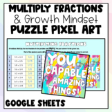 Multiply Fractions & Growth Mindset Puzzle Pixel Art-Googl