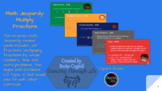 Multiply Fractions Jeopardy (Envisions 2.0 Gr 4, Topic 10)