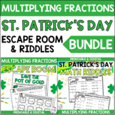 Multiply Fractions Mixed Numbers St. Patrick's Day Workshe