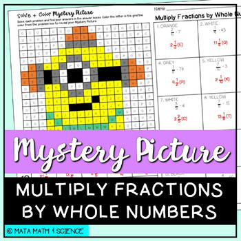 Preview of Multiply Fractions by Whole Numbers: Math Mystery Picture