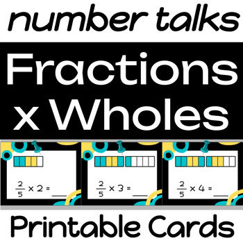 Preview of Multiply Fractions by Whole Numbers: Pattern Number Talks (PRINTABLE)