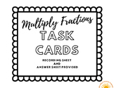 Multiply Fractions by a Whole Number Task Cards - With Models