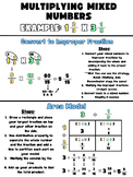 Multiply Mixed Numbers Anchor Chart