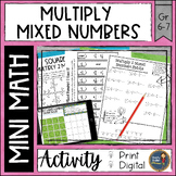 Multiply Mixed Numbers Math Activities Puzzles and Riddle