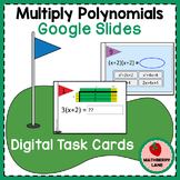 Multiply Polynomials Google Slides Digital Task Cards Remo