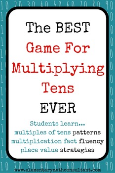 Preview of Multiply Tens Game: Multiplying By Multiples of 10!