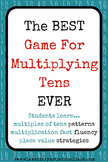 Multiply Tens Game: Multiplying By Multiples of 10!