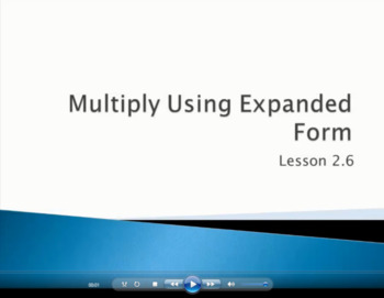 Preview of Multiply Using Expanded Form - (Video Lesson: Go Math 4.2.6)