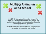 Multiply Using an Area Model -  Lessons- PowerPoint and Wo