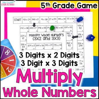 Preview of 3 Digit by 2 Digit Multiplication and 3 Digit by 3 Digit Multiplication Game