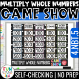 Multiply Whole Numbers Game Show - 4th Grade Math Test Pre