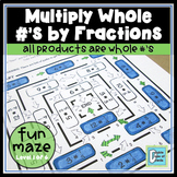 Multiply Whole Numbers by Fractions Worksheet 1 | Distance Learning for Packets