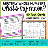Multiply Whole Numbers with Area Model Error Analysis Task