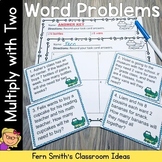 Multiply With 2 Word Problems, Task Cards & Assessments