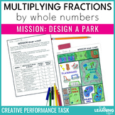 Multiplying Fractions by Whole Numbers Activity Math Project Based Learning PBL
