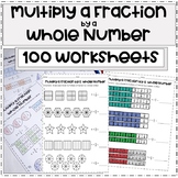Multiply a Fraction by a Whole Number Worksheets