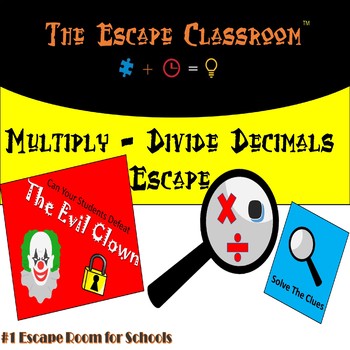 Preview of Multiply and Divide Decimals Escape Room | The Escape Classroom