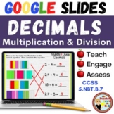 Multiply and Divide Decimals GOOGLE Slides - Multiply & Di