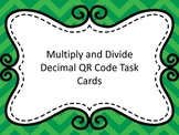 Multiply and Divide Decimals QR Code Task Cards