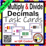 Decimals Multiply & Divide Decimals Task Cards NOW Digital!