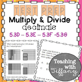 Multiply and Divide Decimals with and without models Test 