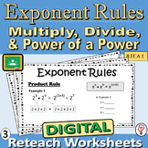 Multiply and Divide Exponents and Power of a Power - Digit