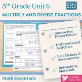 Multiply and Divide Fractions 5th Grade Math Essentials Unit 6