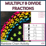 Multiply and Divide Fractions 5th Grade Rainbow Activity