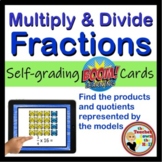 Multiply and Divide Fractions BOOM Cards Digital Fraction 
