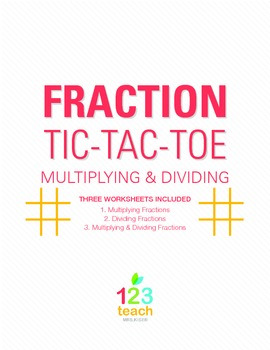 Multiply and Divide Fractions Review Game - Partner Activi