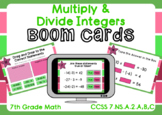 Multiply and Divide Integers Boom Cards-Digital Task Cards