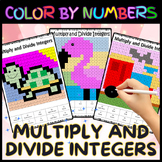 Multiply and Divide Integers - Color by Numbers
