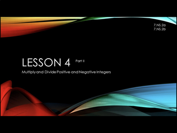 Preview of Multiply and Divide Integers - Keynote Presentation
