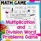 Multiplication and Division Word Problems Game - 4th Grade