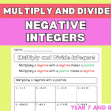 Multiply and divide positive + negative integers | Positiv