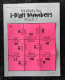 Multiply by 1 Digit Numbers - 5th Grade Math Puzzle
