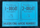 Multiply by 1 and 2 Digit Numbers 5th Grade Math Foldable Notes