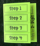 Multiply by 2 Digit Numbers - 5th Grade Math Editable Fold