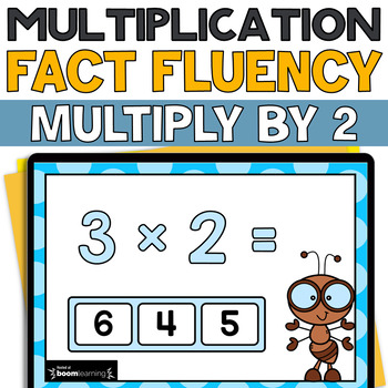 Preview of Multiply by 2 - Fact Fluency - Digital