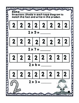 Multiply by 2s Practice CCSS Multiplication Strategies! by Third Grade