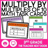 3rd Grade Multiply by Multiples of 10 Task Cards - Multipl