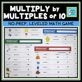 Multiply by Multiples of 10 Activities