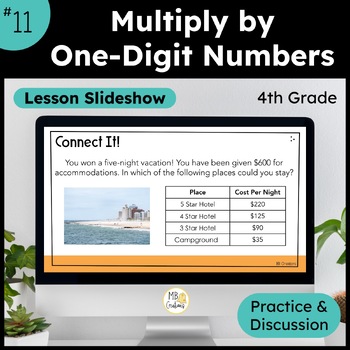 Preview of 4th Grade 1-Digit by 3-Digit Multiplication PowerPoint Lesson 11 iReady Math