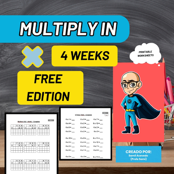 Preview of Multiply in 4 Weeks (Only Week 1) - Worksheets