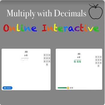 Preview of Multiply with Decimals Interactive