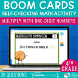 Multiply a One-Digit Number Boom Cards | 4th Grade Math Mu