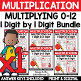 Multiplying 0-12 Worksheets | Multiplication 1 digit by 1 