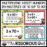 Multiplying 1-Digit Numbers by Multiples of 10 Task Cards 
